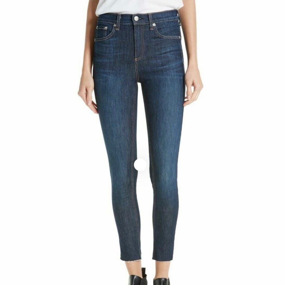 Rag & Bone 10 Inch Ankle Skinny with Raw Hem Size 27 Like NEW